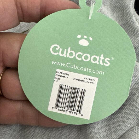 Cubcoats Unisex Kids Ages 4-5 Hoodie Sweatshirt Converts Pimm Plushie NWT 0621 - Picture 7 of 10